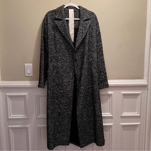 Annie P. houndstooth wool coat